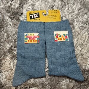 Blue Q Kids Socks - Cute Blue Design